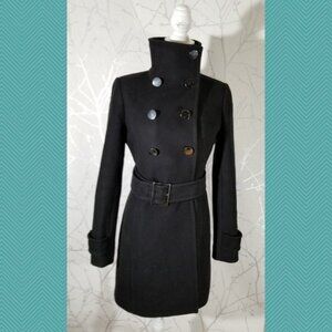 T. Babaton Wool Cashmere Blend Bromley Belted Military Coat | Women's XS